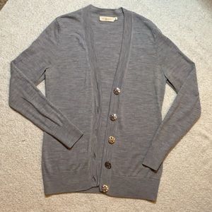 Tory Burch grey cardigan